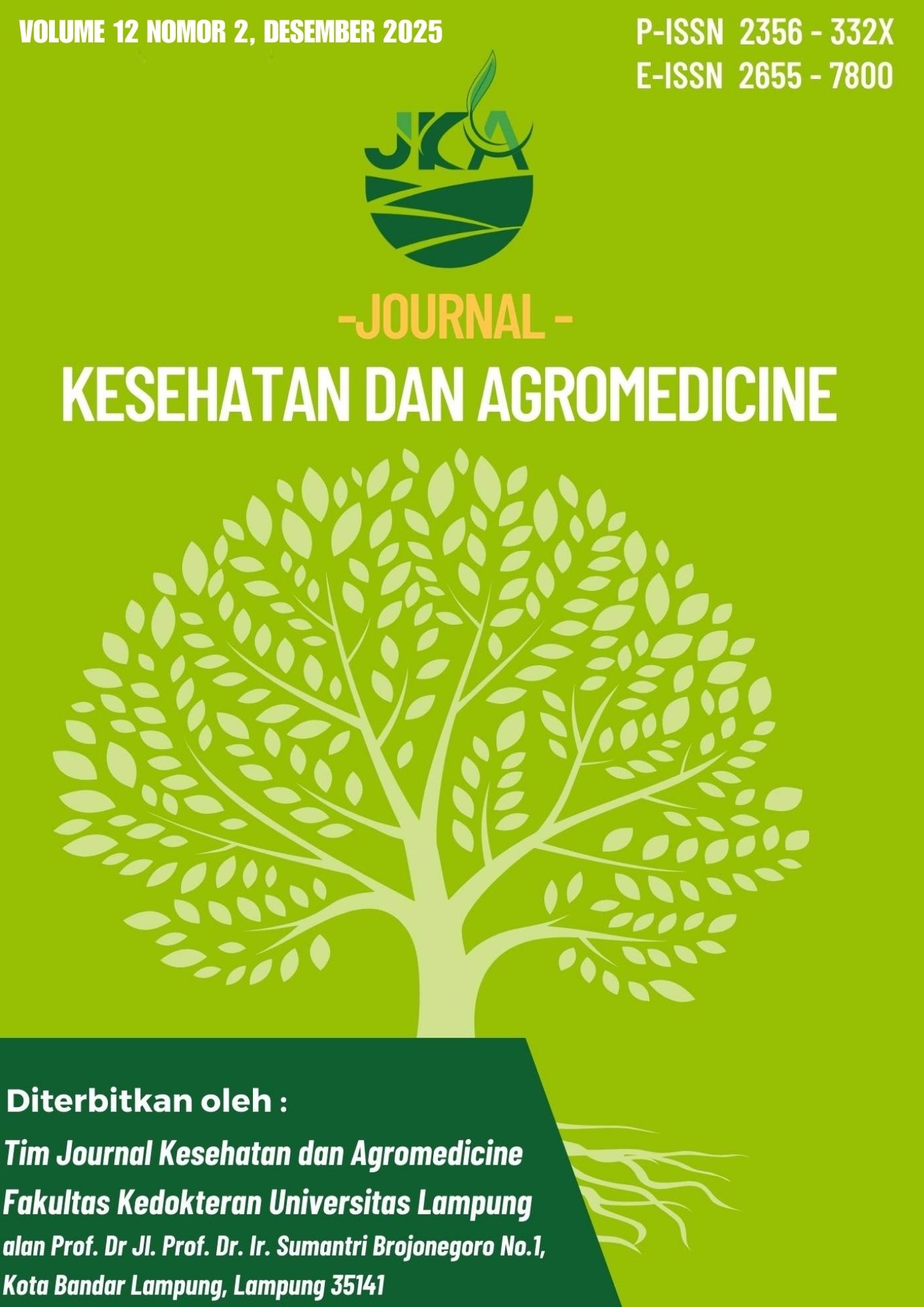 					View Vol. 12 No. 2 (2025): Jurnal Kesehatan dan Agromedicine
				